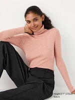 MERINO RIBBED TURTLENECK SWEATER