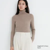 MERINO RIBBED TURTLENECK SWEATER