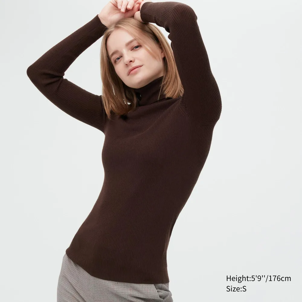 EXTRA FINE MERINO RIBBED TURTLENECK SWEATER