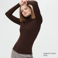 EXTRA FINE MERINO RIBBED TURTLENECK SWEATER