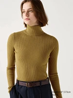 MERINO RIBBED TURTLENECK SWEATER