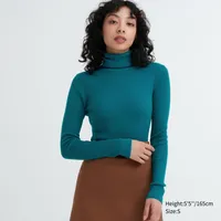 EXTRA FINE MERINO RIBBED TURTLENECK SWEATER