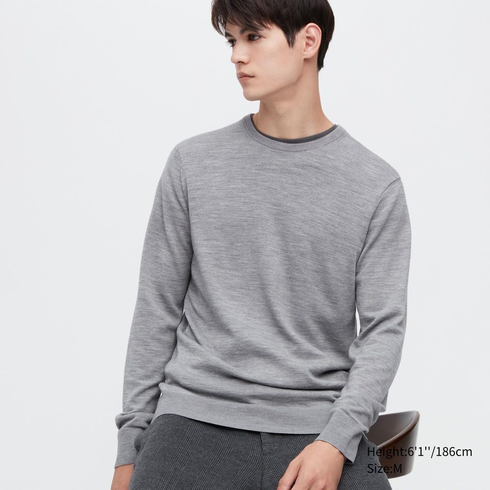 EXTRA FINE MERINO CREW NECK SWEATER