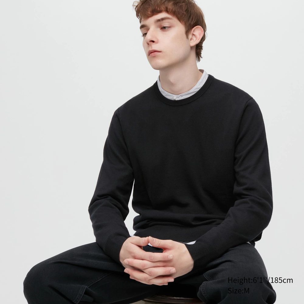 EXTRA FINE MERINO CREW NECK SWEATER