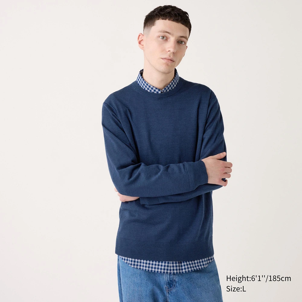 EXTRA FINE MERINO CREW NECK SWEATER