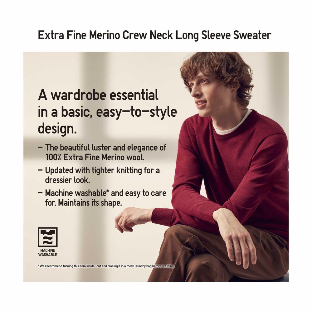 EXTRA FINE MERINO CREW NECK SWEATER