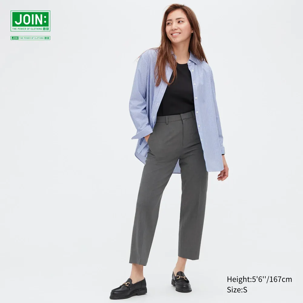 SMART ANKLE PANTS (WOOL LIKE)