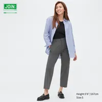 SMART ANKLE PANTS (WOOL LIKE)