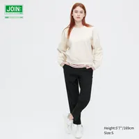 SMART ANKLE PANTS (WOOL LIKE)