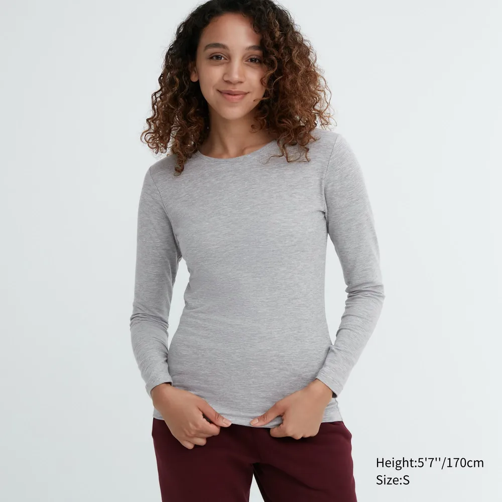 HEATTECH COTTON CREW NECK T (EXTRA WARM)