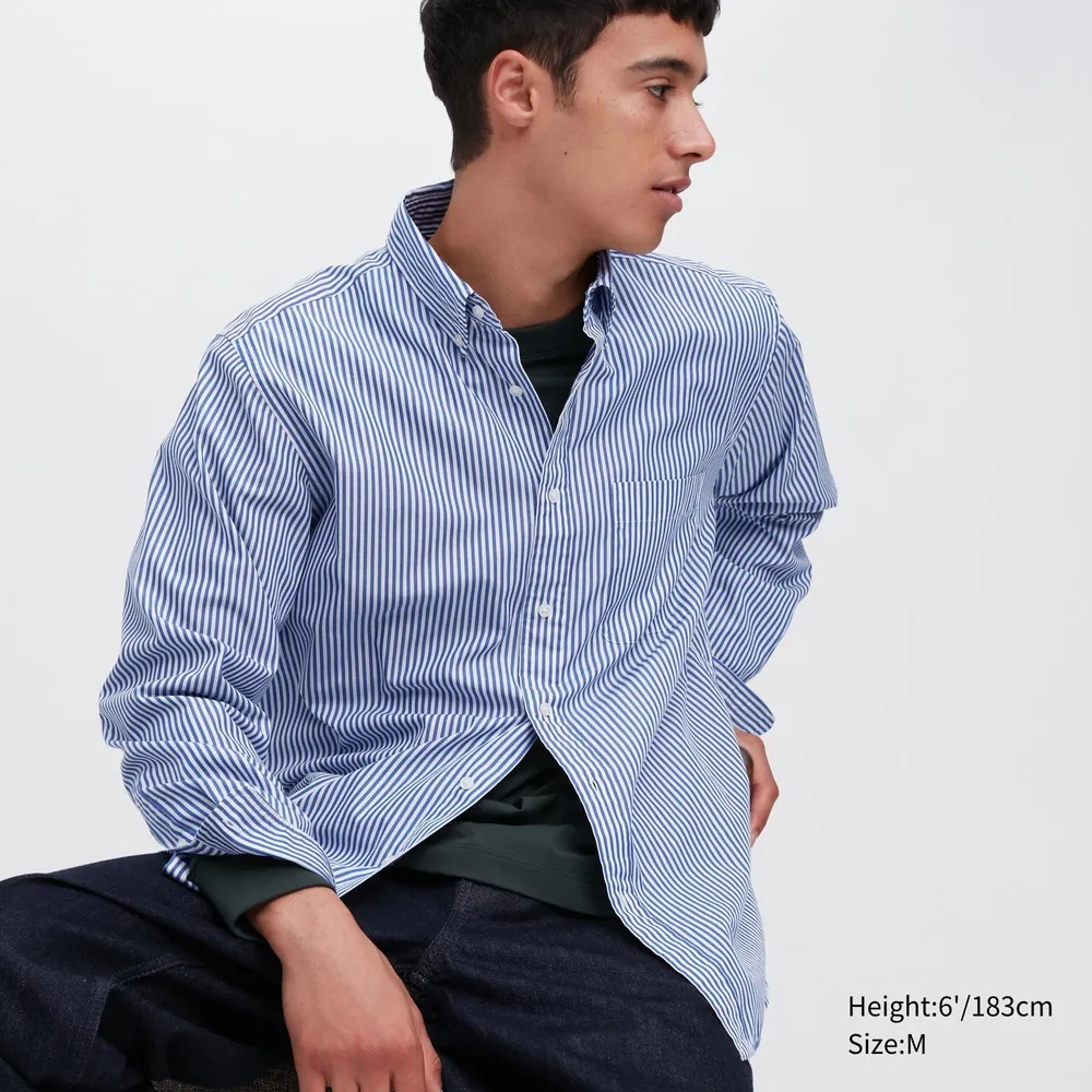 EXTRA FINE COTTON BROADCLOTH SHIRT (BUTTONED DOWN COLLAR