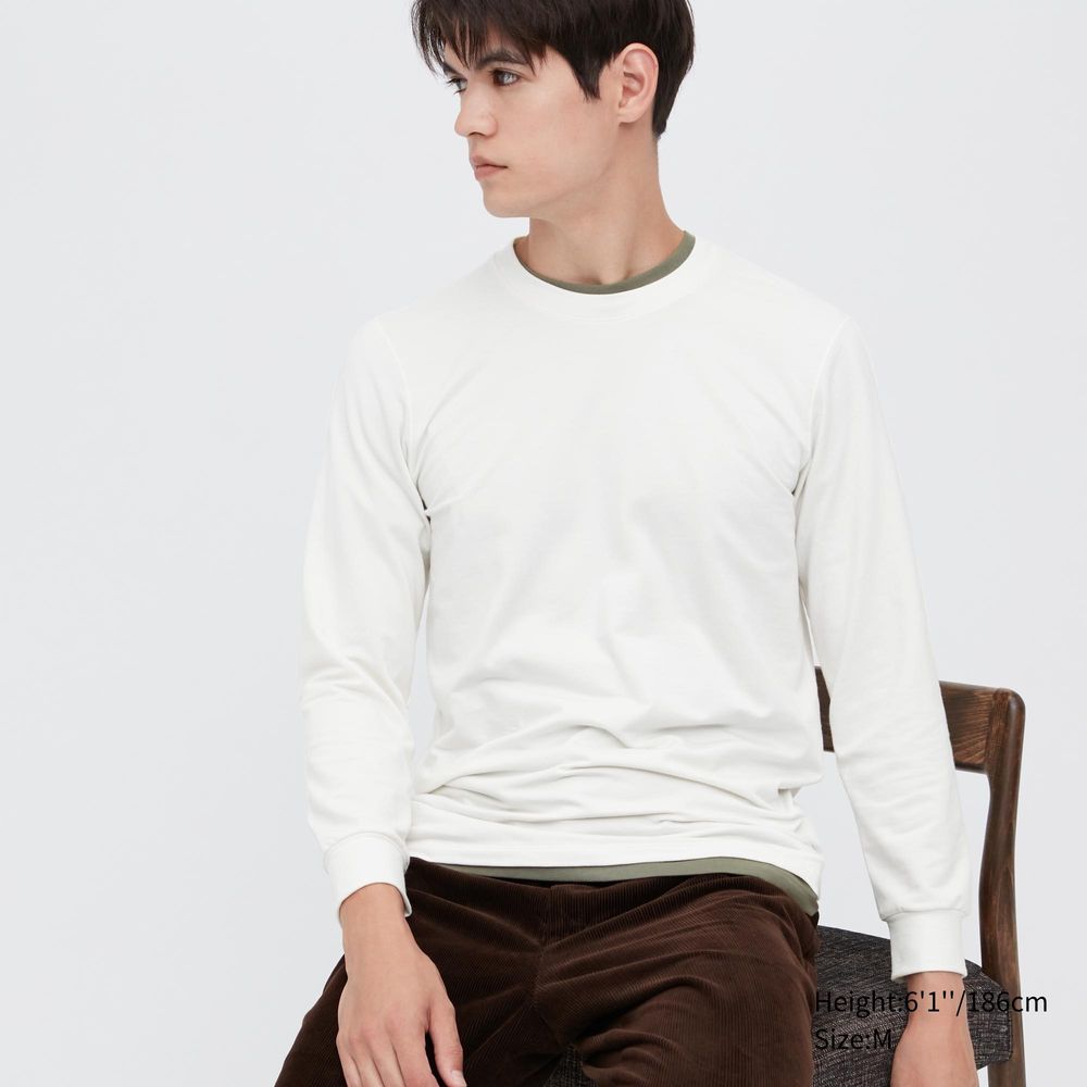 HEATTECH EXTRA WARM COTTON CREW NECK T-SHIRT