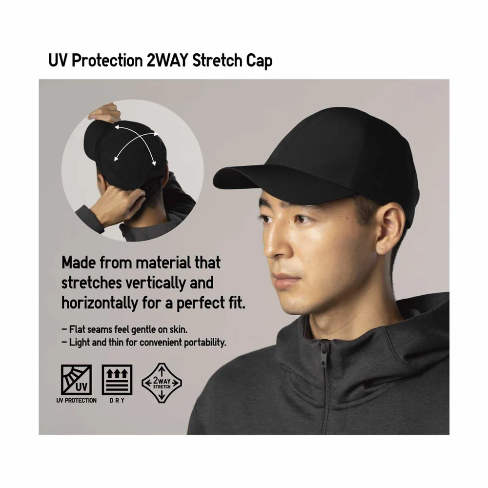 UV PROTECTION 2WAY STRETCH CAP