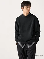 WASHABLE MILANO RIBBED CREW NECK SWEATER