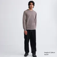 WASHABLE MILANO RIBBED CREW NECK SWEATER