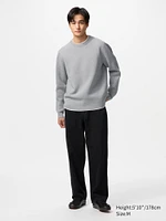 WASHABLE MILANO RIBBED CREW NECK SWEATER