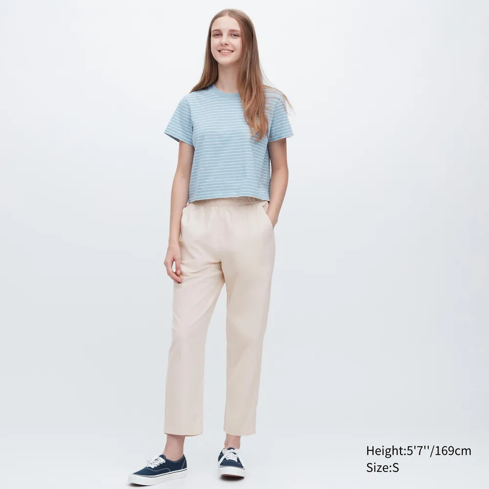 UNIQLO COTTON RELAX ANKLELENGTH PANTS  Womens loungewear Lounge wear  Relaxed outfit