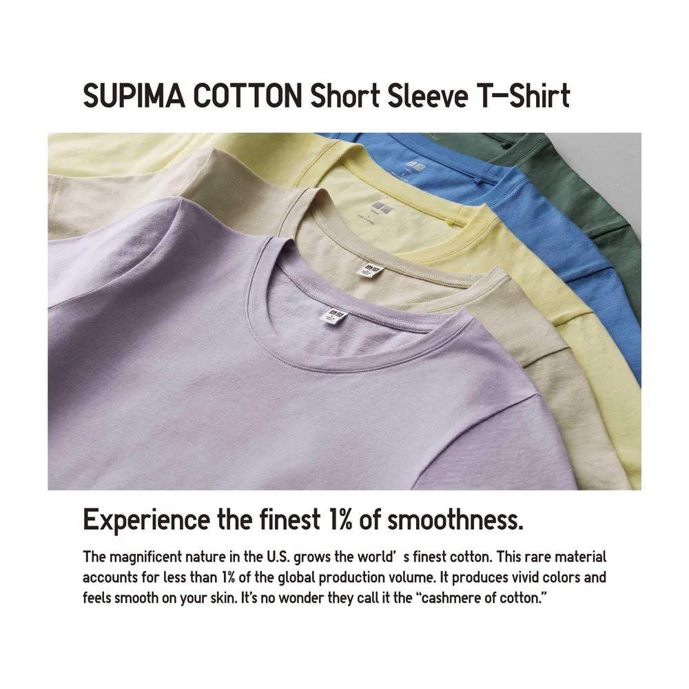 SUPIMA COTTON CREW NECK SHORT SLEEVE T-SHIRT