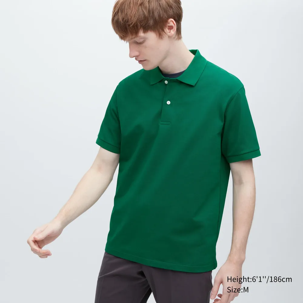 Polo shirt Uniqlo Green size L International in Polyester  24882518