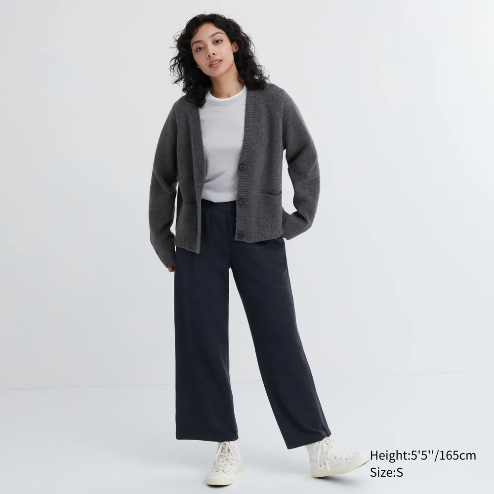 Relax in all-way stretch with Ultra Stretch Waffle Straight Pants