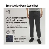 SMART ANKLE PANTS | WOOL LIKE