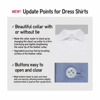 SUPER NON IRON SLIM FIT LONG SLEEVE SHIRT (SEMI-WIDE COLLAR)