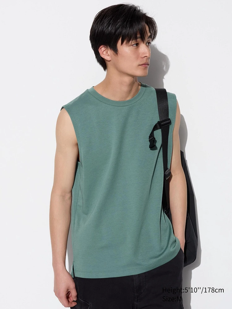 AIRism COTTON SLEEVELESS T-SHIRT