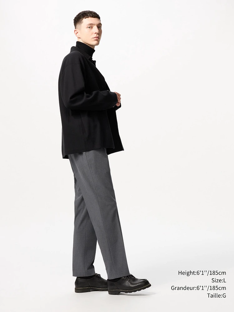SMART ANKLE PANTS (WOOL LIKE) (LONG)