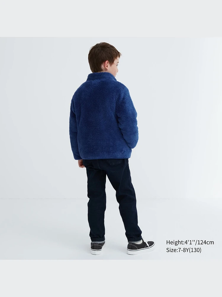 FLUFFY YARN FLEECE FULL-ZIP JACKET