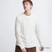 WAFFLE CREW NECK LONG SLEEVE T-SHIRT