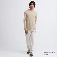 WAFFLE CREW NECK LONG SLEEVE T-SHIRT