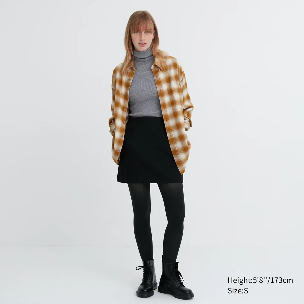 UNIQLO HEATTECH Knitted Tights (Check) - Stay Warm and Stylish
