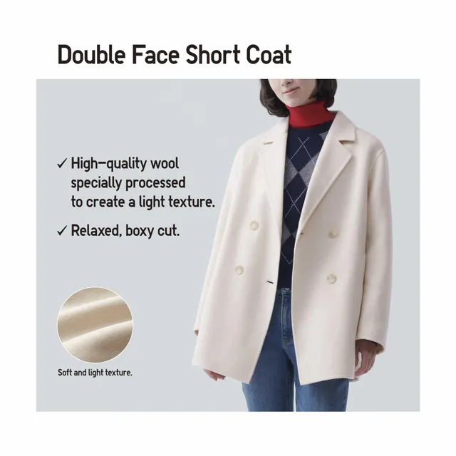 Double Face Oversized Short Coat