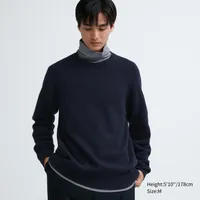 PREMIUM LAMBSWOOL LONG SLEEVE CREW NECK SWEATER