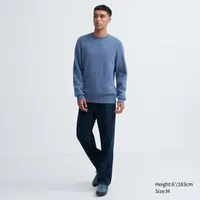 PREMIUM LAMBSWOOL LONG SLEEVE CREW NECK SWEATER