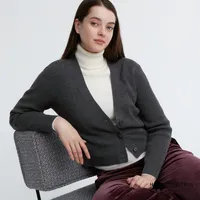 WASHABLE KNIT RIBBED CARDIGAN (LONG SLEEVE)