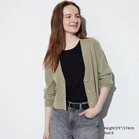 WASHABLE KNIT RIBBED CARDIGAN (LONG SLEEVE)