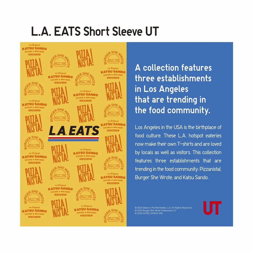 L.A. Eats UT (Oversized Short-Sleeve Graphic T-Shirt) (Burger She