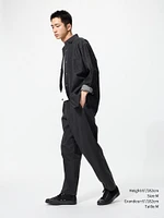 COTTON RELAXED ANKLE PANTS (DENIM)