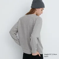 SOFT KNITTED FLEECE CREW NECK LONG SLEEVE T-SHIRT