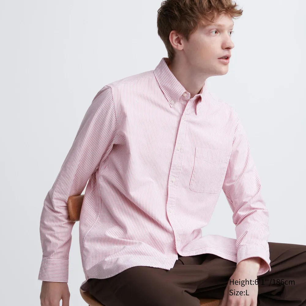 OXFORD STRIPED SLIM FIT SHIRT | BUTTON DOWN COLLAR