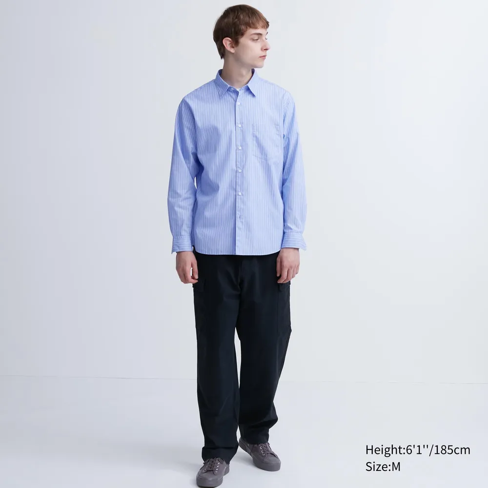 Check styling ideas for「Extra Fine Cotton Broadcloth Shirt、Slim-Fit Chino  Pants」