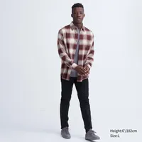 FLANNEL CHECKED LONG SLEEVE SHIRT