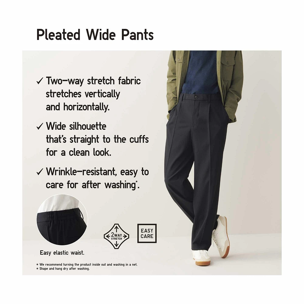 PLEATED WIDE PANTS | TALL