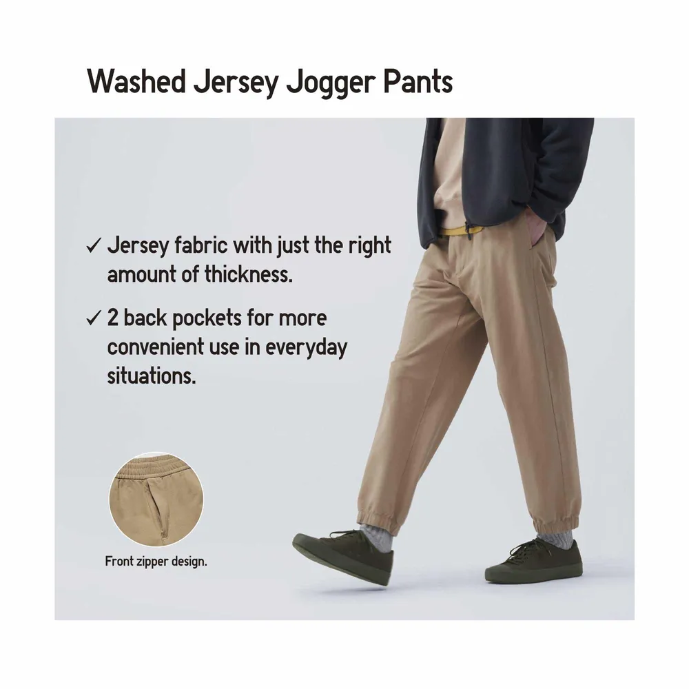 MEN'S WASHED JERSEY JOGGER PANTS