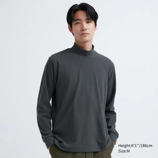 UNIQLO STRETCH FLEECE HALF-ZIP T-SHIRT