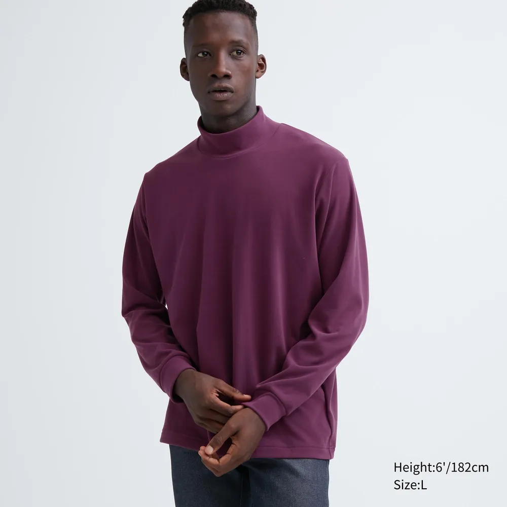 UNIQLO STRETCH FLEECE HALF-ZIP T-SHIRT