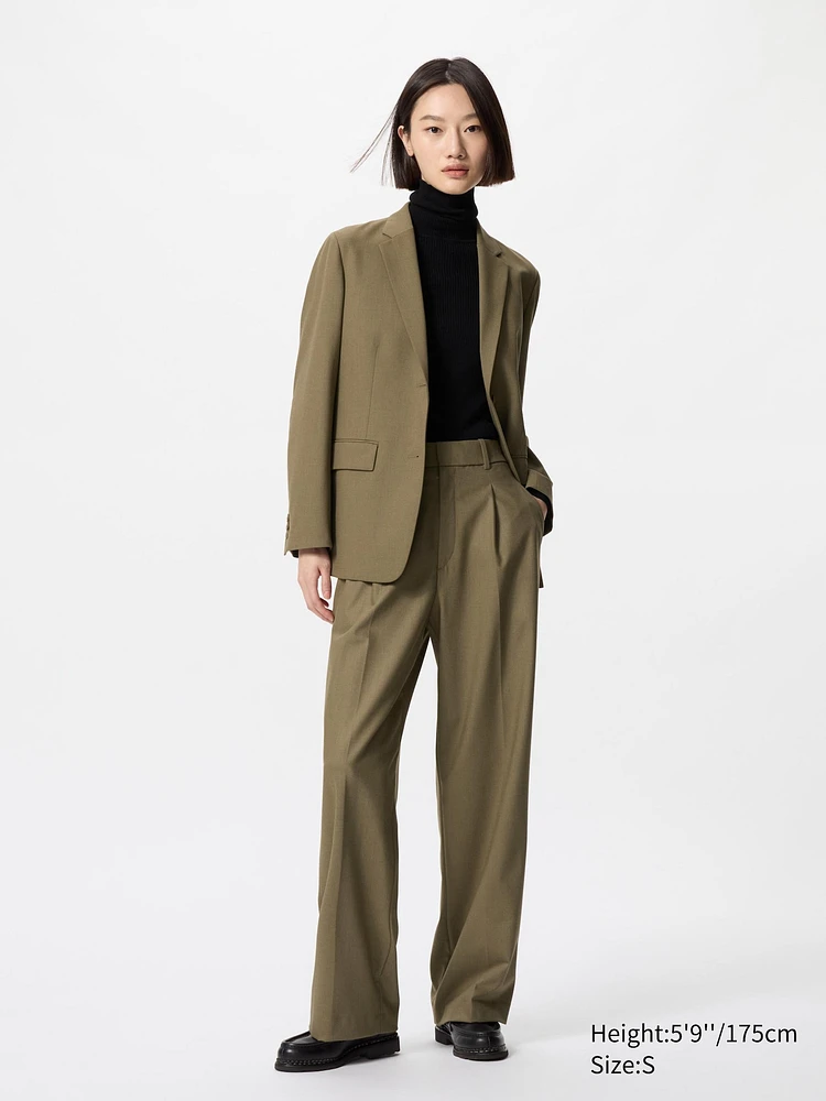 PLEATED WIDE PANTS | TALL