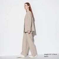 PLEATED WIDE PANTS (LONG)