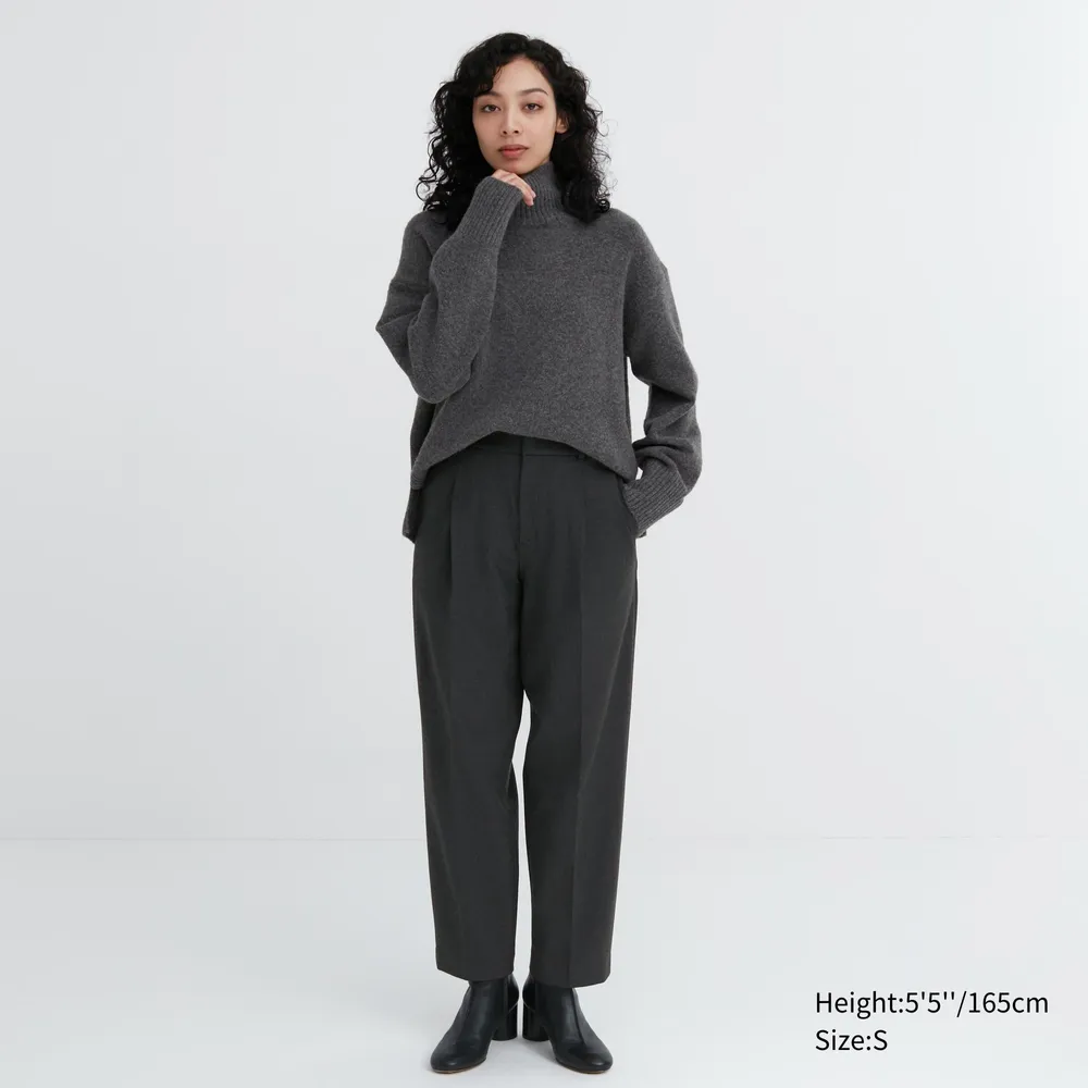 UNIQLO HEATTECH PLEATED TAPERED PANTS